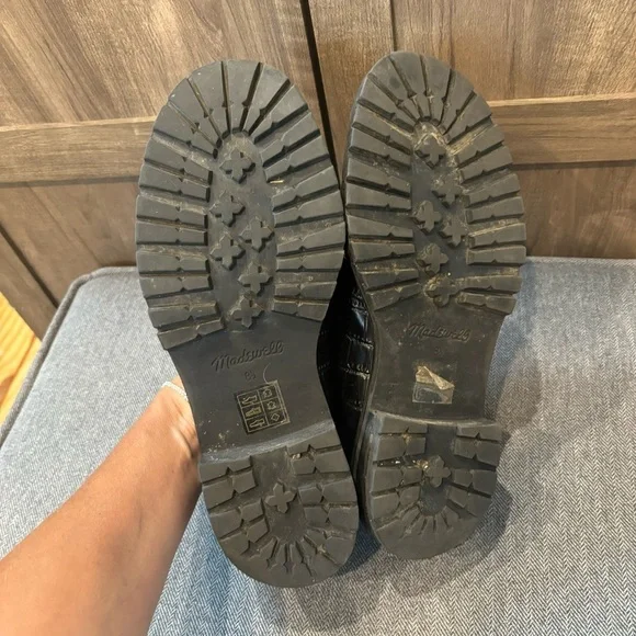 Madewell Black Loafers with Gold Buckle - Picture 12 of 12